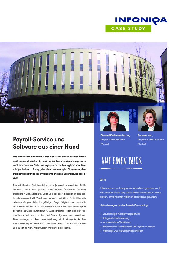 Payroll-Service und Software aus einer Hand