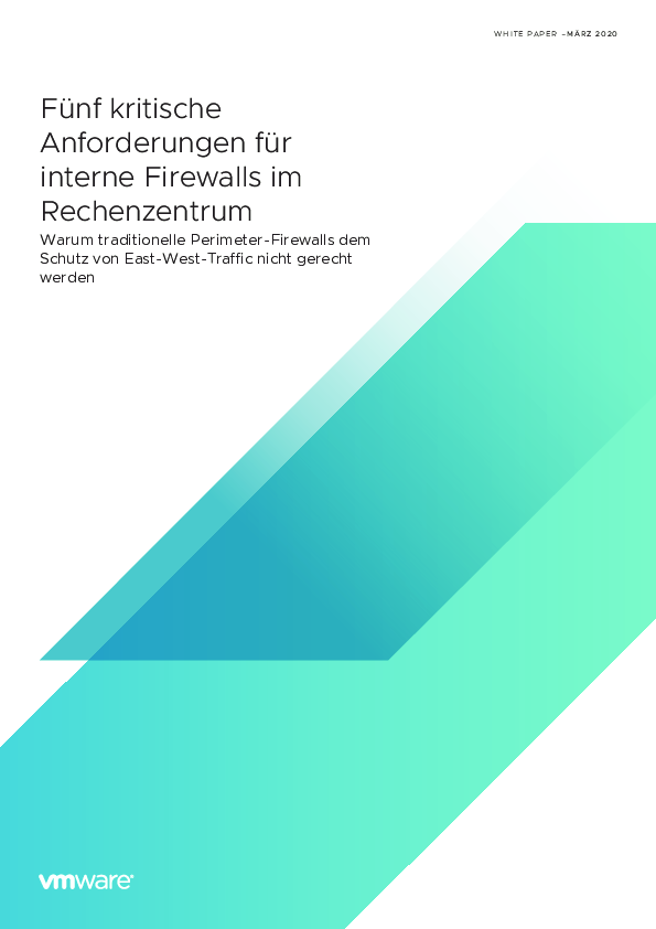 Fünf kritische Anforderungen für interne Firewalls im Rechenzentrum