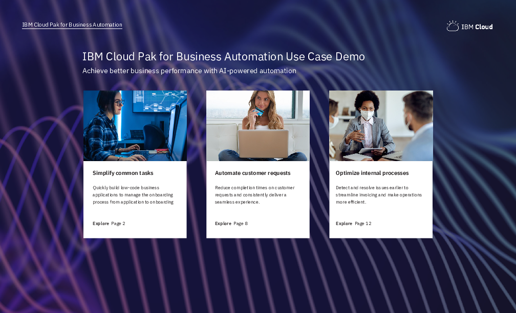 Achieve better business performance with AI-powered automation (demo)