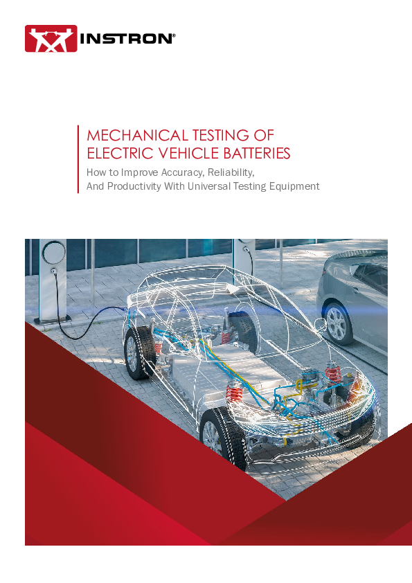 Mechanical testing of electric vehicle batteries