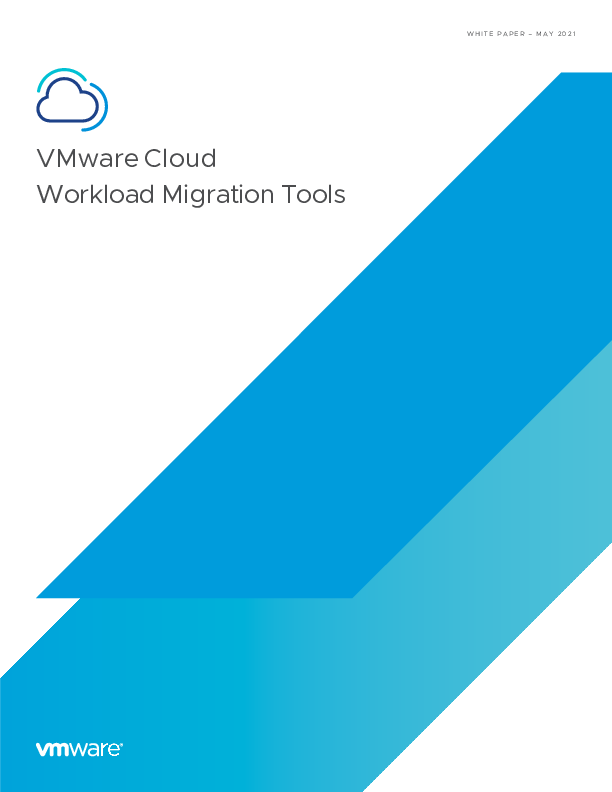 VMware Cloud Workload Migration Tools