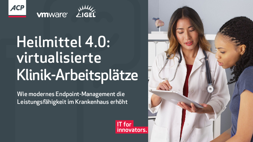 Heilmittel 4.0: virtualisierte Klinik-Arbeitsplätze