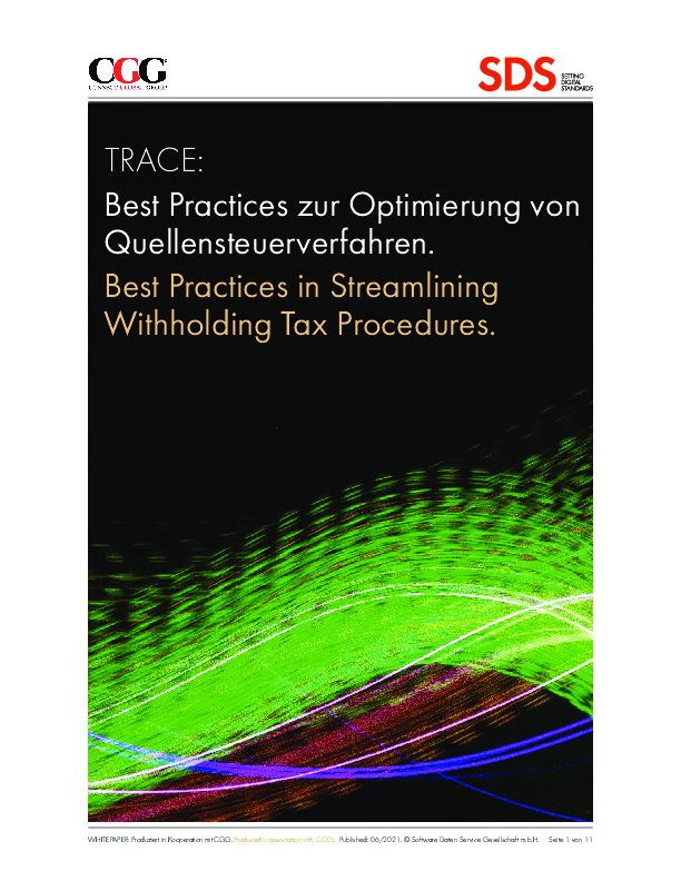 TRACE: Best Practices zur Optimierung von Quellensteuerverfahren