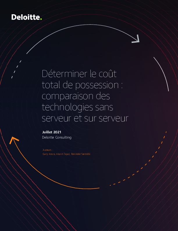 Déterminer le coût total de possession: comparaison des technologies sans serveur et sur serveur 