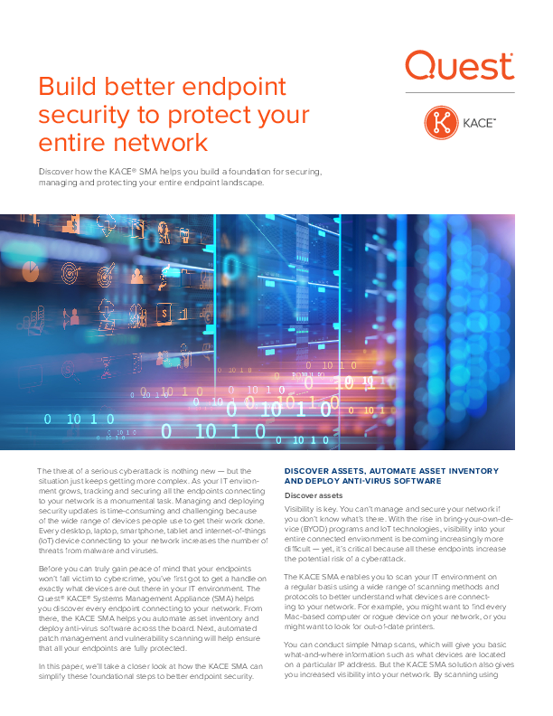 Build better endpoint security to protect your entire network