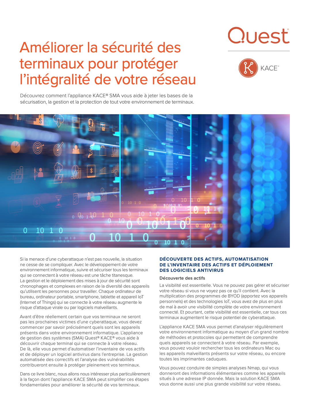 Améliorer la sécurité des  terminaux pour protéger  l’intégralité de votre réseau