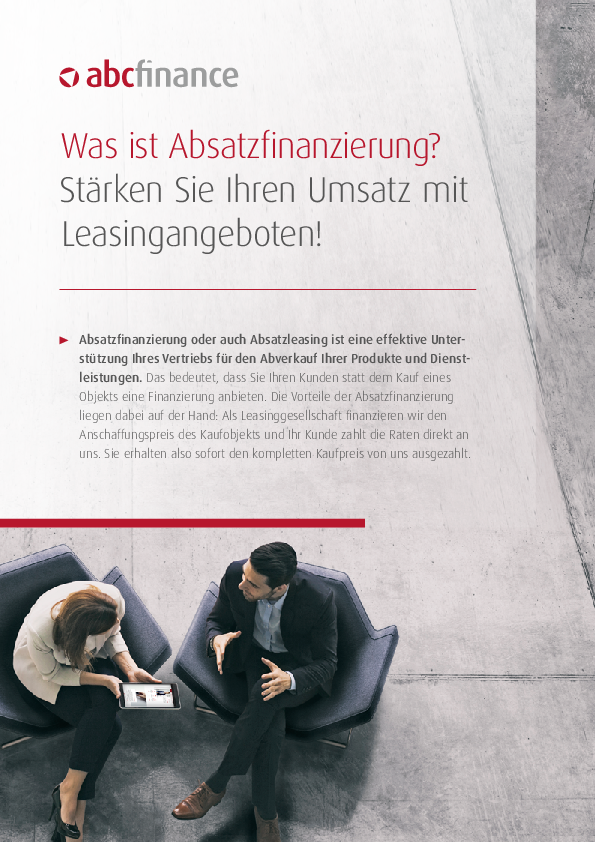 Was ist Absatzfinanzierung?