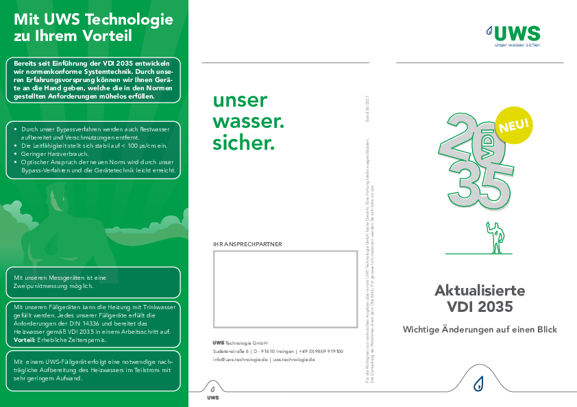 Aktualisierte VDI 2035 - wichtige Änderungen auf einen Blick