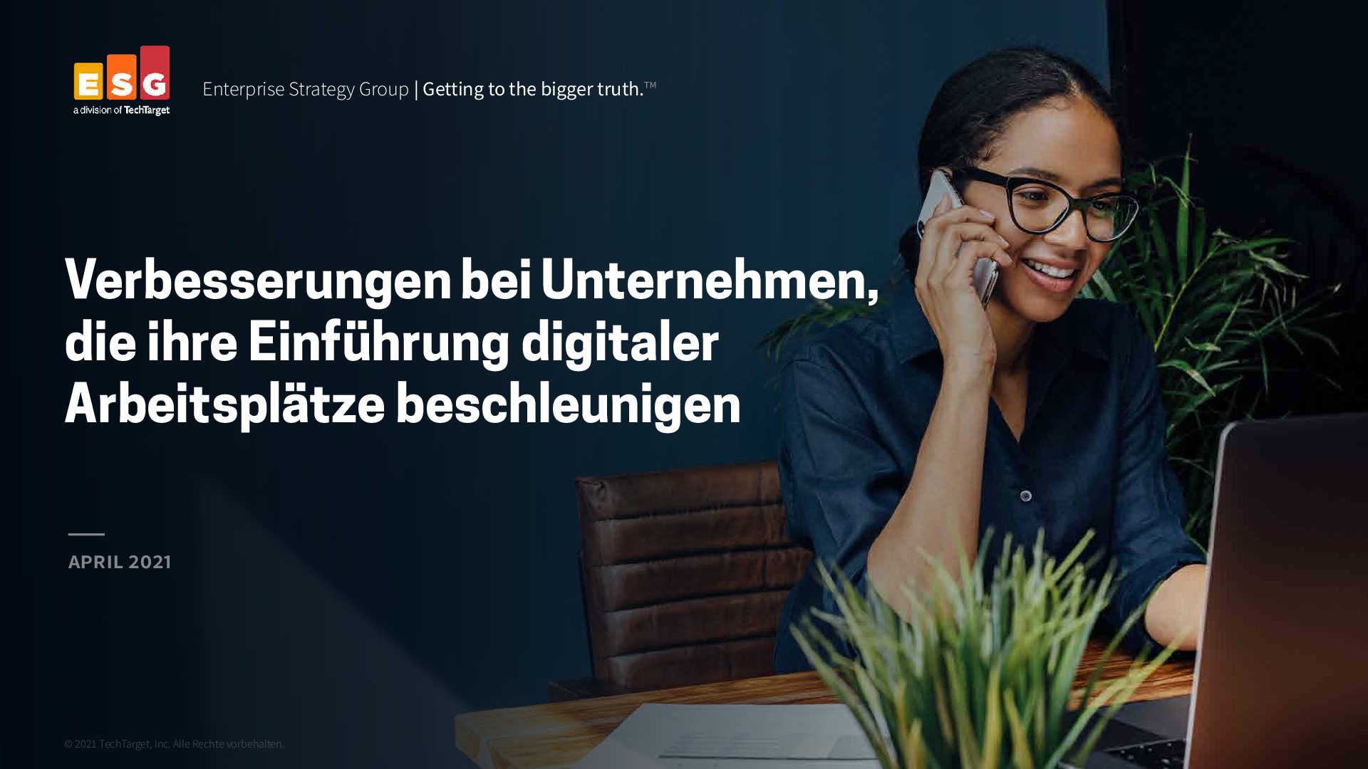 Verbesserungen bei Unternehmen, die ihre Einführung digitaler Arbeitsplätze beschleunigen