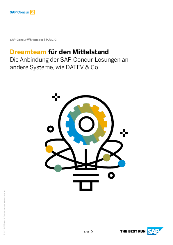 Dreamteam für den Mittelstand - Die Anbindung der SAP-Concur-Lösungen an andere Systeme, wie DATEV