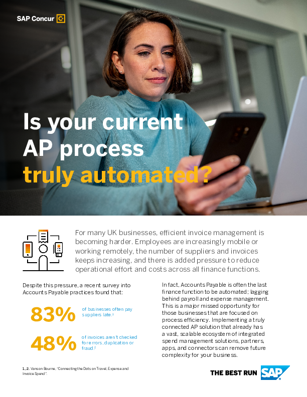 Is Your Current AP Process Truly Automated? Here’s How SAP Concur Solutions Can Help