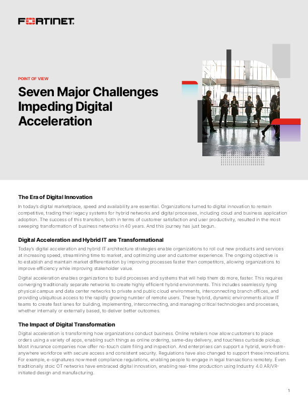 Seven Major Challenges Impeding Digital Acceleration