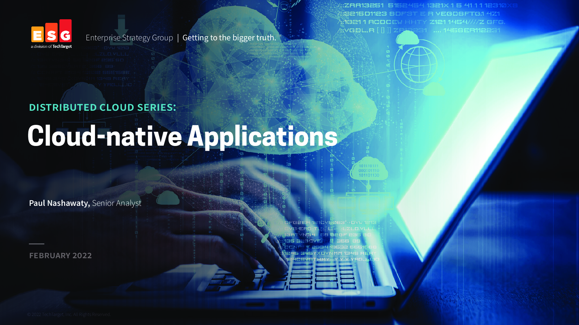 NEW [eBook] ESG Distributed Cloud Series Study 2: Cloud-native Applications