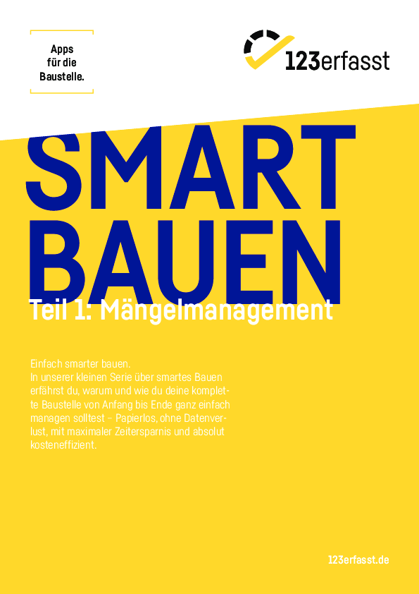 SMART BAUEN Teil 1: Mängelmanagement