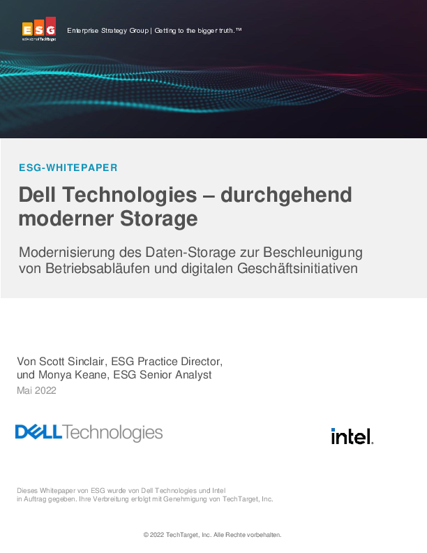 Dell Technologies – durchgehend moderner Storage