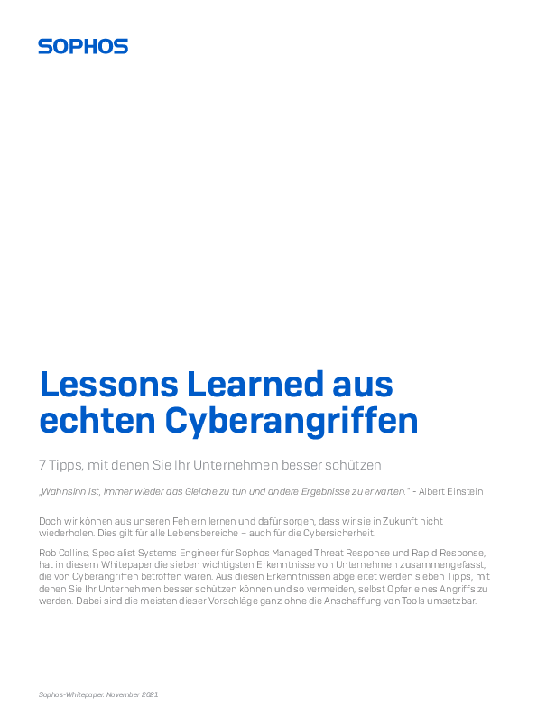 Lessons Learned aus echten Cyberangriffen