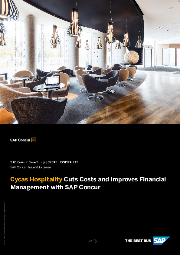 Cycas Hospitality Cuts Costs and Improves Financial Management with SAP Concur