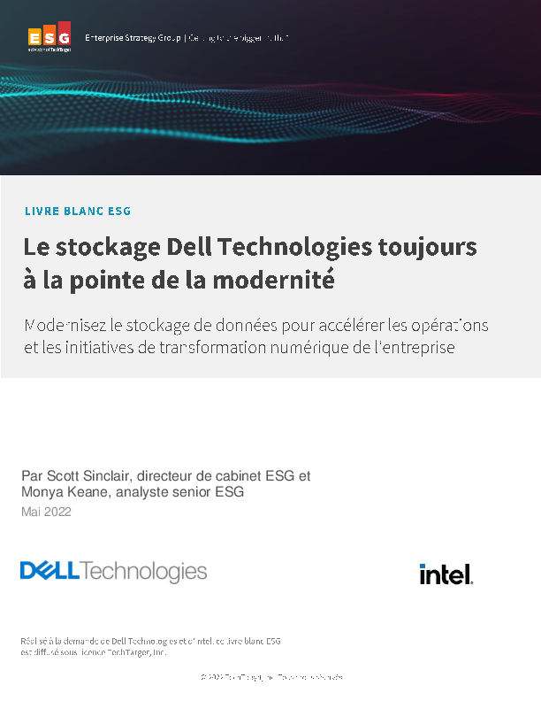 Le stockage Dell Technologies toujours à la pointe de la modernité