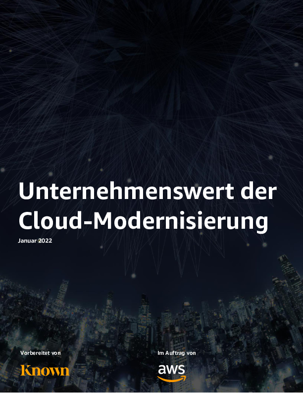  Unternehmenswert der Cloud-Modernisierung