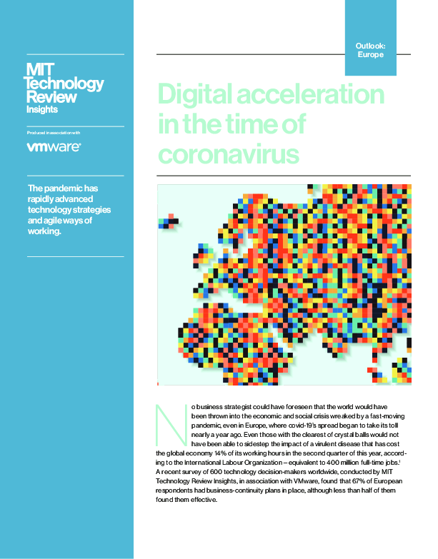 Digital Acceleration in the time of coronavirus