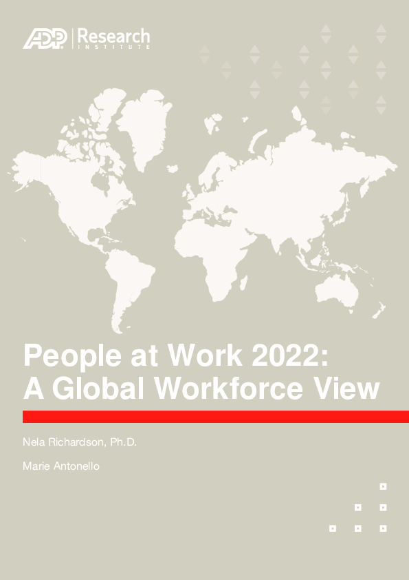 People at Work 2022: A Global Workforce View