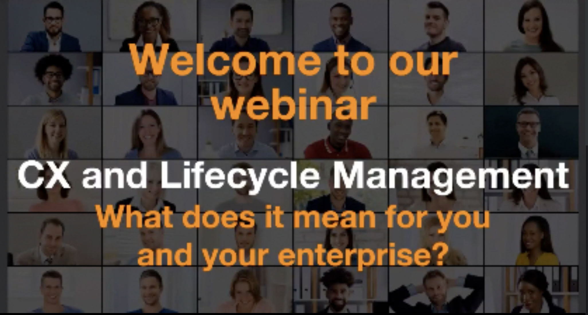 Webinar Customer Experience and Lifecycle Management with Cisco