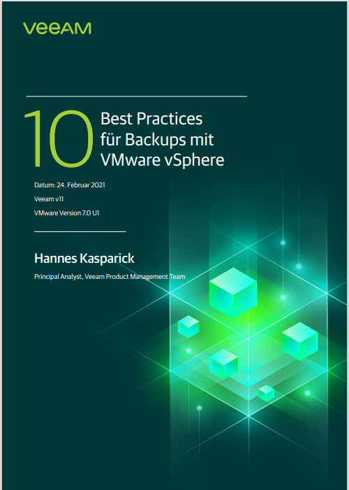 10 Best Practices  für Backups mit  VMware vSphere