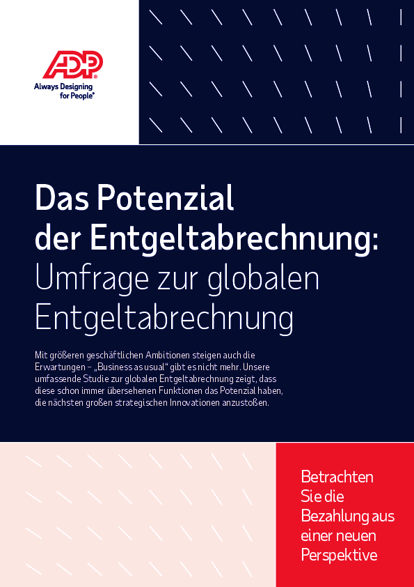 Das Potenzial der Entgeltabrechnung: Umfrage zur globalen Entgeltabrechnung