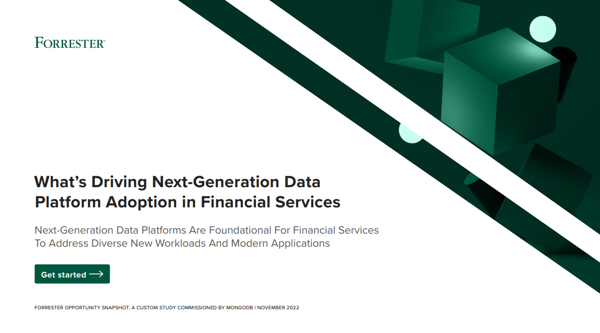 What’s Driving Next-Generation Data  Platform Adoption in Financial Services 