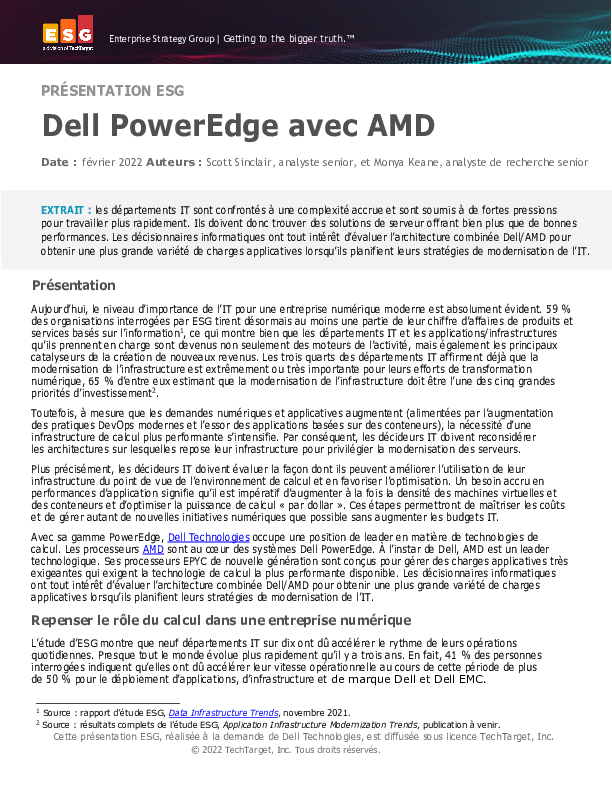 Dell PowerEdge avec AMD