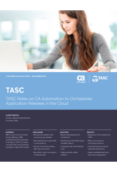 Thumb tasc relies on ca automation to orchestrate application releases in the cloud 1