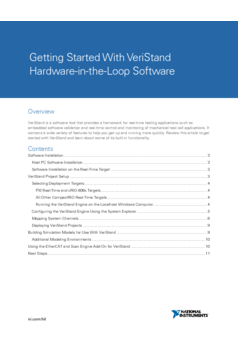 Thumb getting started with veristand hardware in the loop software