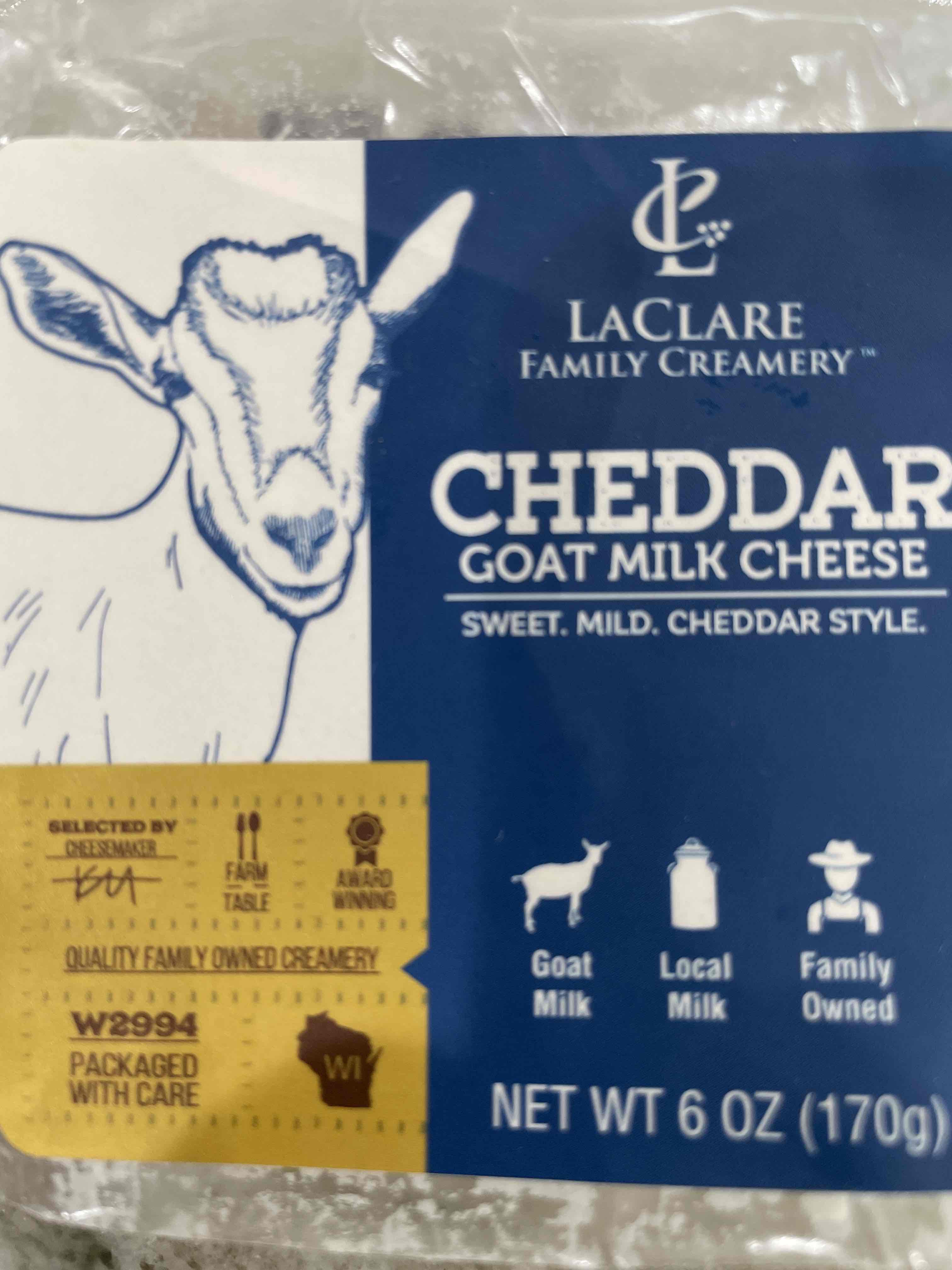 LaClare Cheddar Goat Cheese