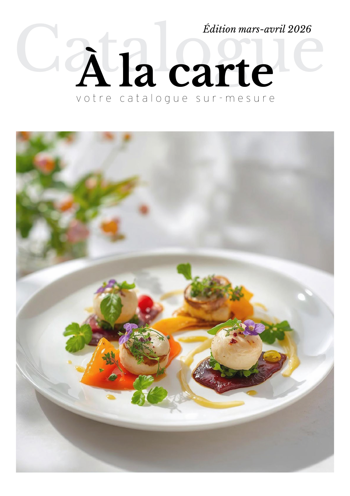 CATALOGUE A LA CARTE MARS-AVRIL 2026