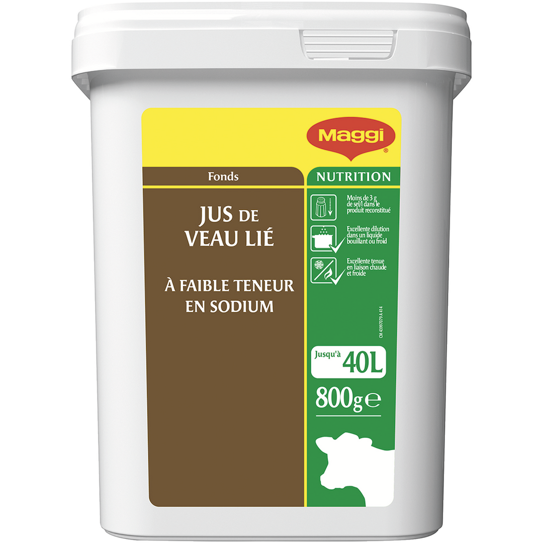 Jus De Veau Lie A Faible Teneur En Sodium Boite 800g Pour 20 A 40l Jus Et Bouillons 8800