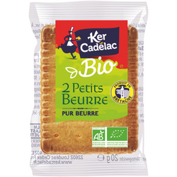 Lot de 2 sachets de biscuits nature sur palets de caramel et l