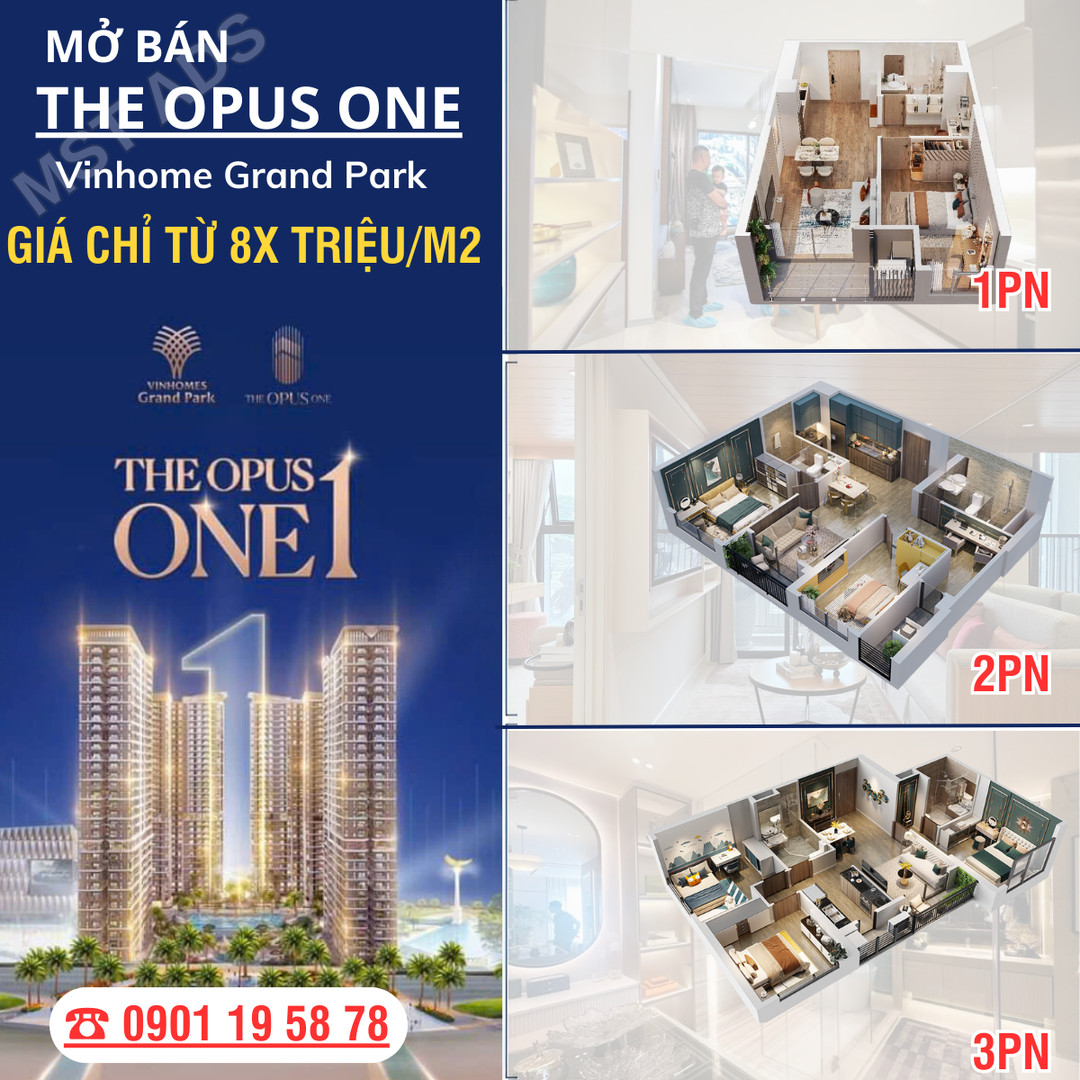 Căn hộ hạng sang The Opus One Quận 9