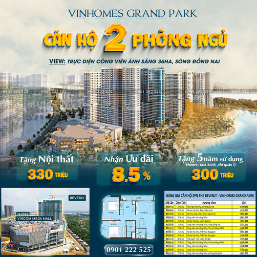 The Beverly - Căn hộ chất Mỹ tại Vinhomes Grand Park