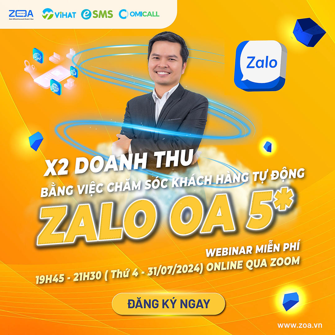 ZOA.vn - Dịch Vụ Triển Khai Zalo OA Chuẩn 5 Sao Cho Doanh Nghiệp