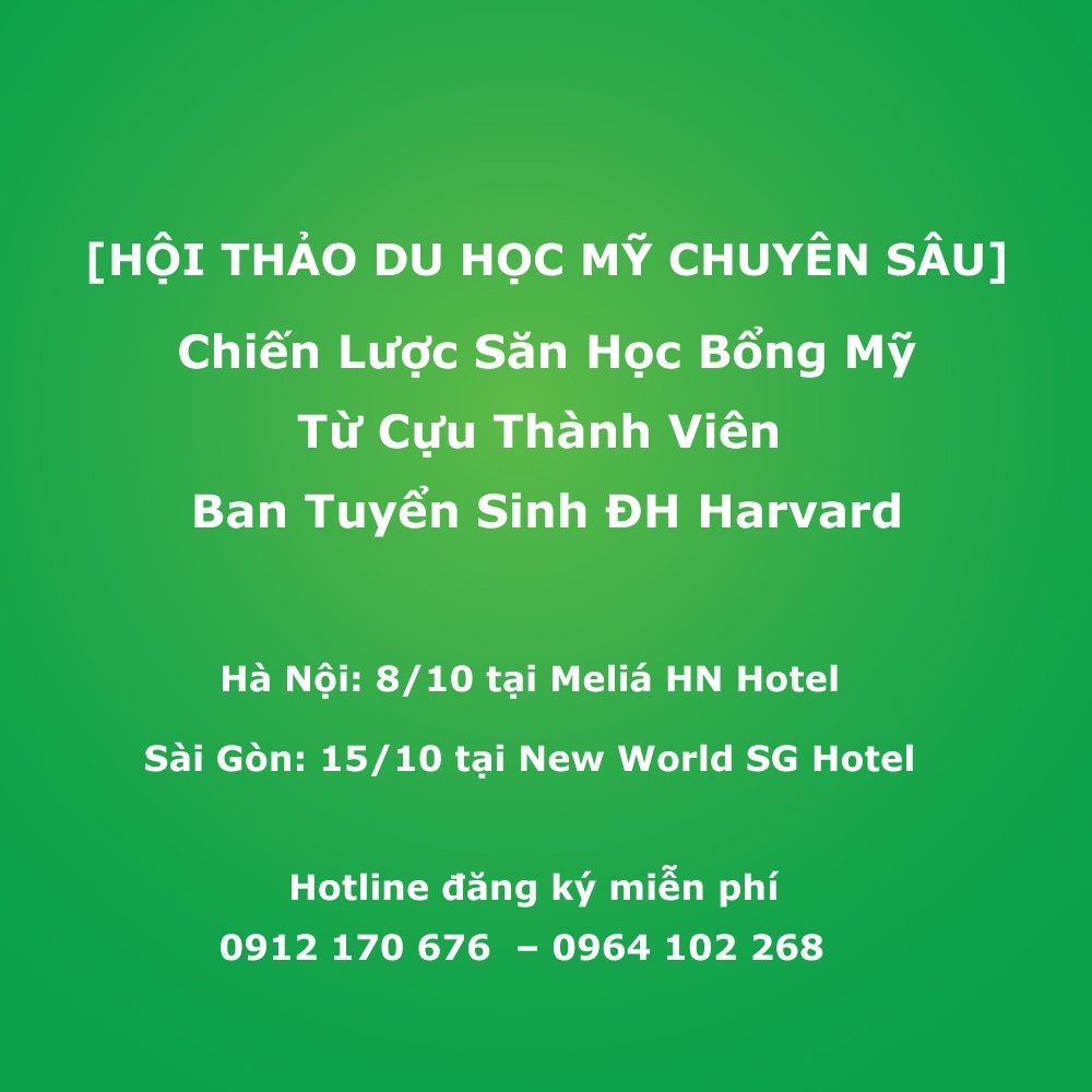 Hội cha mẹ giúp con du học Mỹ