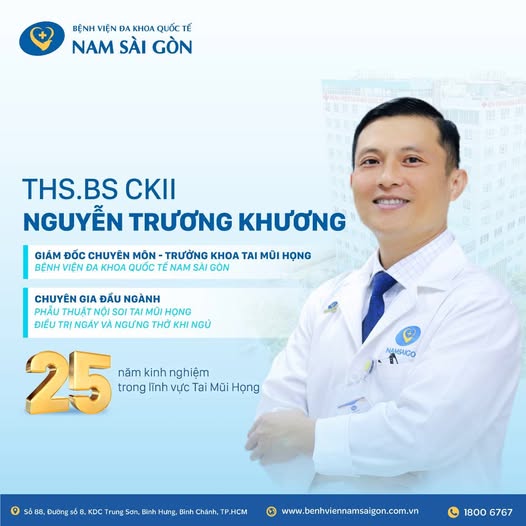 Khoa Tai Mũi Họng - BV ĐKQT Nam Sài Gòn
