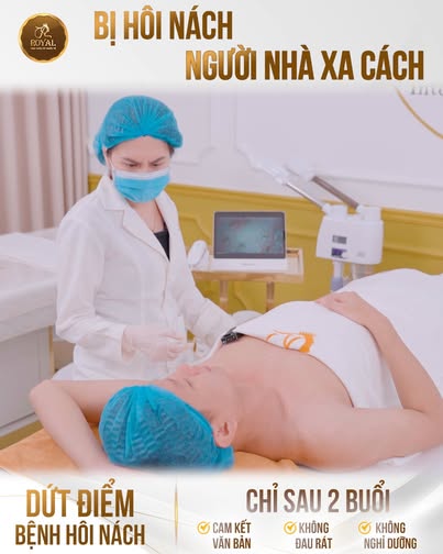 Đặc trị hôi nách vĩnh viễn - Viện da liễu Royal Sài Gòn
