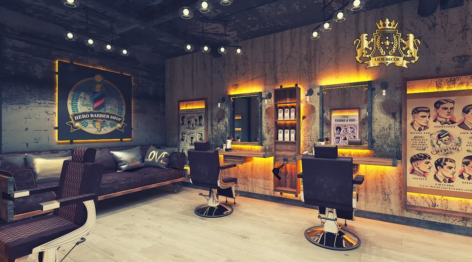 Nội thất Barber Shop