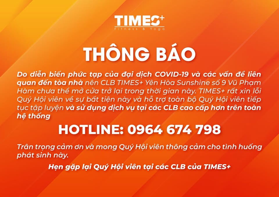 TIMES Plus Fitness & Yoga - 09 Vũ Phạm Hàm