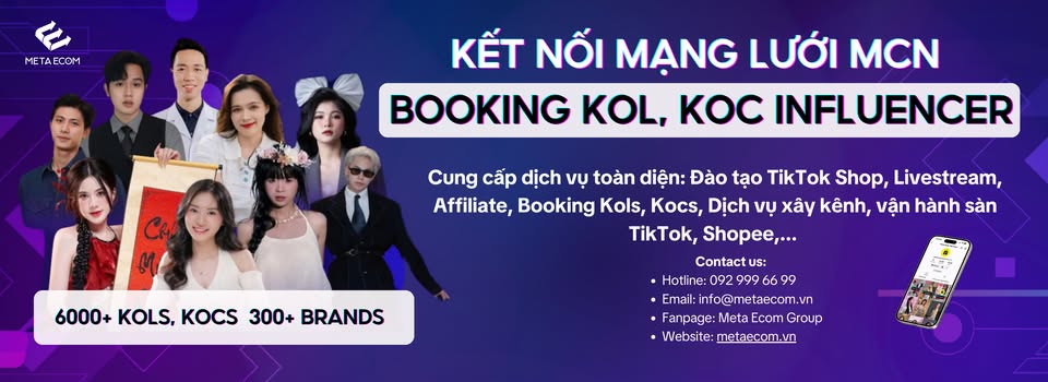 Booking KOL KOC Livestream - Việc làm TikTok Shop Shopee