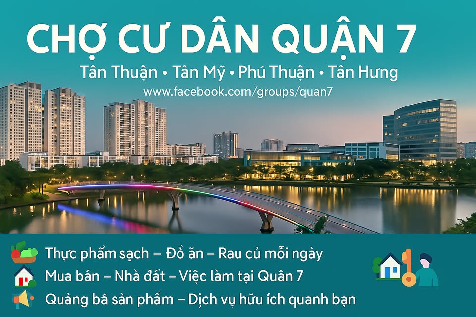Chợ cư dân quận 7 ✅
