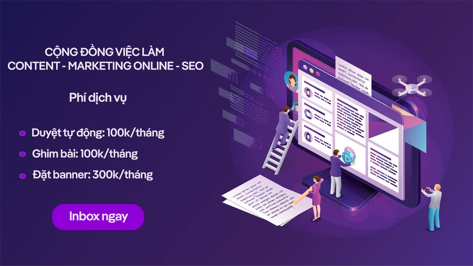 Việc làm Marketing-Content-Biên Tập-SEO Website