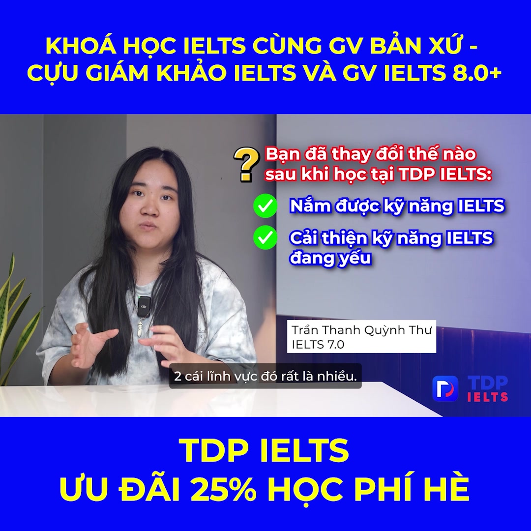 TDP IELTS - IELTS cấp tốc