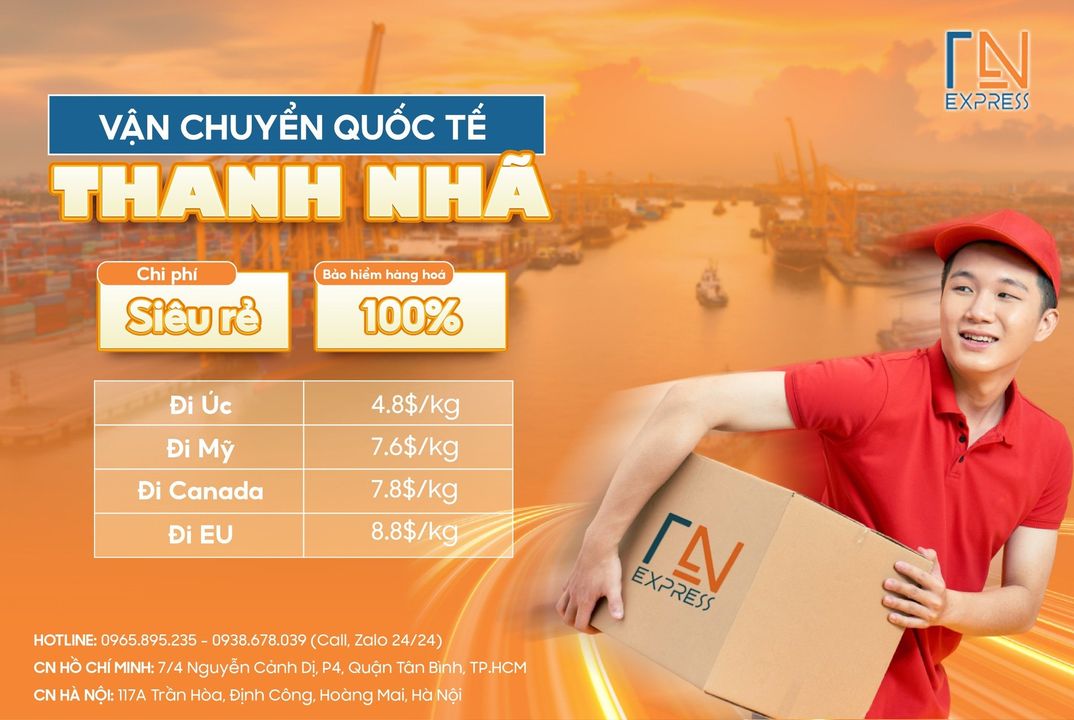 Thanh Nhã Express - Vận Chuyển Canada, Úc, Mỹ, EU