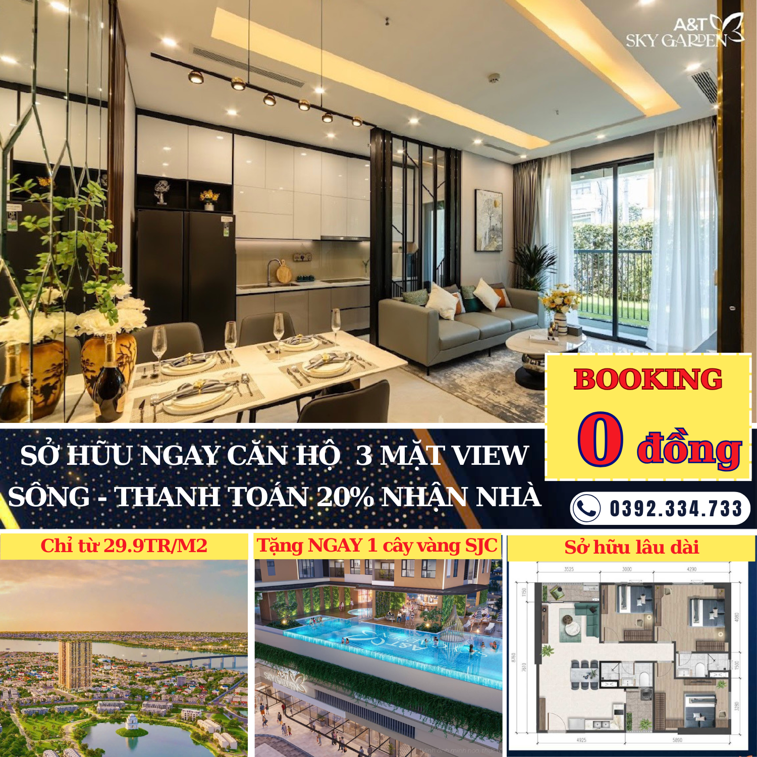 Căn hộ cao cấp A&T Sky Garden - Phòng KD CĐT